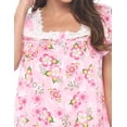 thumbnail image 5 of Casual Nights Women's Short Sleeve Floral Nightgown Nightshirt Night Dress, 5 of 5