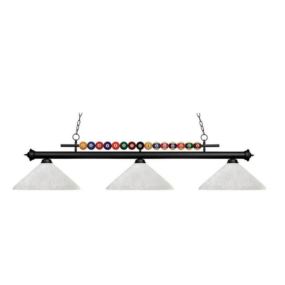 -3 Light Island/Billiard in Billiard Style-14 inches Wide By 15 inches High Bailey Street Home 372-Bel-1176645