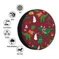 thumbnail image 5 of Bingfone Dinosaur Christmas Happy New Year Spare Tire Cover Weatherproof Universal Wheel Protectors For Rv Camper Travel Trailer Suv Truck 14 Inch, 5 of 9