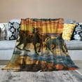 thumbnail image 2 of Chilfamy Beach Horses Blanket for Bed Horse Throw Blanket for Women, Men &amp; Kids Super Soft Running Horses Blanket Throw Blanket - Queen Size Blanket  40x50in, 2 of 6