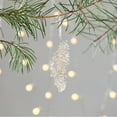 thumbnail image 4 of Christmas Decorations Christmas Tree Pendant Snowflakes Flower Garlands and Bowknots Shaped Ornaments Christmas Gifts (Feather), 4 of 6