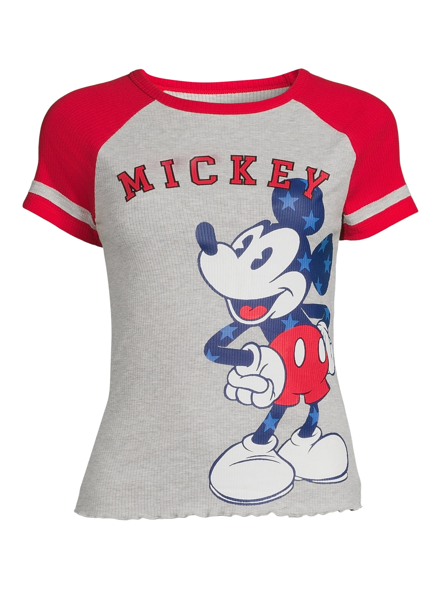 Women's Mickey Graphic Short Sleeve Raglan T-Shirt