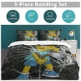thumbnail image 6 of Bob's Burgers Bedding Set Anime Bedding Set Cartoon Duvet Cover Set with 1 Duvet Cover and 2 Pillowcases for Boys Girls Soft Game Comforter Cover Set Suitable for All Seasons 102"x90", 6 of 8