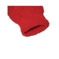 thumbnail image 3 of Men's Women's Warm Winter Fuzzy Cozy Gloves, Red, 3 of 4