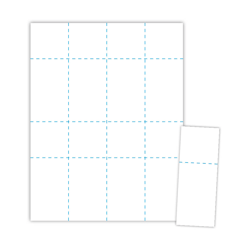 Blanks/USA 2 1/8" x 5 1/2" Digital Index Cover Event Ticket White 125/Pack (LTN810X9WH)