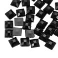 thumbnail image 1 of 50 Pcs Gemas Acrílicas de Fondo Plano 8mm Cuadradas Artificiales para Manualidades, Pintura Facial, Joyería de Disfraces Color Negro, 1 of 7