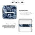 thumbnail image 5 of Gukieu Tropical Leaves Print Leather Tissue Box, PVC Waterproof Velcro Opening and Closing Square Tissue Box Holder, Suitable for Home and Office Decoration, 5 of 7