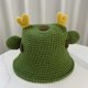 thumbnail image 4 of Cute Basin Hat All-match Bucket Hat Dinosaur Knitted Fisherman Hat Windproof for Fall Winter Daily Wear Morning Workout Yellow, 4 of 4