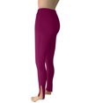 thumbnail image 5 of REALiKUN Women's Cotton Solid Basic High Waist Elastic Jersey Full Length Leggings, 5 of 6