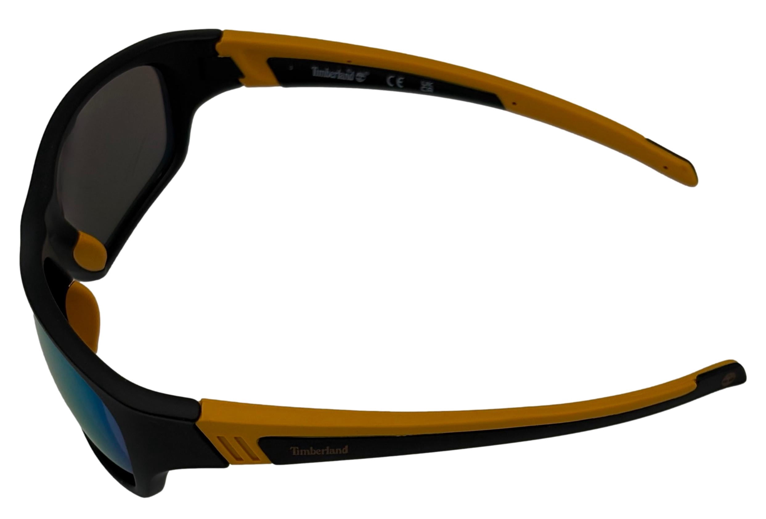 Timberland Sunglass Mens Black Rectangle Plastic Smoke Lens TB7276 2A