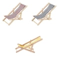 thumbnail image 1 of Striped Wooden Lounge Chair, 1 of 1