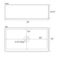 thumbnail image 2 of Barclay FSCSB3116-AC 33"; Single Bowl Farmer Sink, 2 of 2