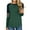 #1 Green, variant on Womens Tops Long Sleeve T shirts Casual Fall Clothing Fashion Crew Neck Striped Shirt Tunic Tops Color Block Top Blouses Pink M