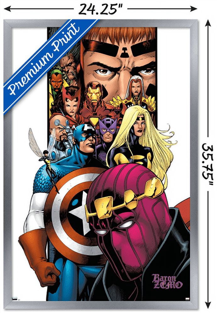 Marvel - Baron Zemo - Avengers/Thunderbolts #1 Wall Poster, 22.375" x 34", Framed
