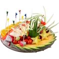 thumbnail image 4 of Palillos de madera duraderos para alimentos con volantes de colores variados, palillos de madera suaves y ecológicos de 2,5 pulgadas de largo, palillos decorativos para cócteles para sándwiches,, 4 of 5