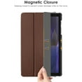 thumbnail image 6 of DTTO Case for Samsung Galaxy Tab A8 10.5 inch 2022, Premium PU Leather Tri-Fold Stand Cover with Hard Shell for Galaxy Tab A8 [Auto Wake/Sleep, Ultra Lightweight & Multiple Viewing Angles]- Brown, 6 of 7