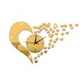 thumbnail image 1 of xiaxaixu Wall Clock, Solid Color Heart Shape Hanging Clock Wall Decor, 1 of 4