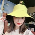 thumbnail image 2 of COCOpeaunt Double-sided Wearing Cap Solid Color Bucket Hat Women Sun Hat Reversible Fisherman Hat Summer Panama for Women Fishing Gorros, 2 of 6