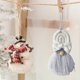 thumbnail image 1 of Boho Handmade Macrame Rainbow Santa Wall Hanging Ornaments Baby Shower Nursery Dorm Room Home Party Christmas Tree DecorationRedChina He Qiyong unisex, 1 of 1