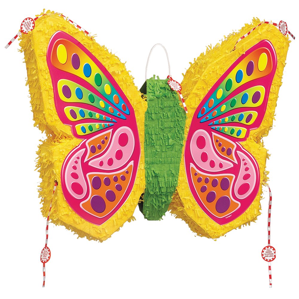 Colorful Butterfly Pinata, 23 x 19in