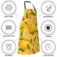 thumbnail image 5 of Kdxio Yellow Limes Apron with Pockets Adjustable Kitchen Aprons for Men Women Waterproof Aprons for Cooking,Drawing,Crafting, Baking Household Cleaning, 5 of 8