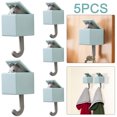 thumbnail image 1 of Ganchos Decorativos Kuymtek para Pared Con Dibujos Azul Claro 5 Uds., 1 of 7