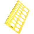 thumbnail image 4 of BRIGHTFUFU Reglas de borrador de elipse, plantillas de dibujos de plástico, reglas geométricas de medición para la oficina escolar (naranja), 4 of 7
