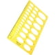 thumbnail image 4 of BRIGHTFUFU Reglas de borrador de elipse, plantillas de dibujos de plástico, reglas geométricas de medición para la oficina escolar (naranja), 4 of 7
