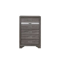 Global Furniture USA Seville Melamine Wood Gray 6-Drawer Chest