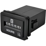 Runleader Mechanical Hour Meter AC 110V to 250V TOT Snap-in Design Data Storage Battery Powered Device