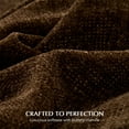 thumbnail image 3 of EVERGRACE Soft Chenille Throw Blanket for Couch, Cozy Plush Fuzzy Decorative Chenille Knit Throw Blanket with Tassels, Lightweight Blanket and Throws for Bed Sofa Gift Home Decor, Dark Brown 60"x80", 3 of 8