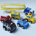 thumbnail image 2 of serony 6 Pieces Pull Back Car Training Educational Playing Children Toy Birthday Portable Outdoor Vehicle Color Random, 2 of 8