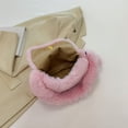 thumbnail image 4 of Bolsa Hobo De Felpa Bolso elegante con cadena para mujer, bolso esponjoso de piel sintética para axila con colgante, bolso para citas para mujer, 4 of 9