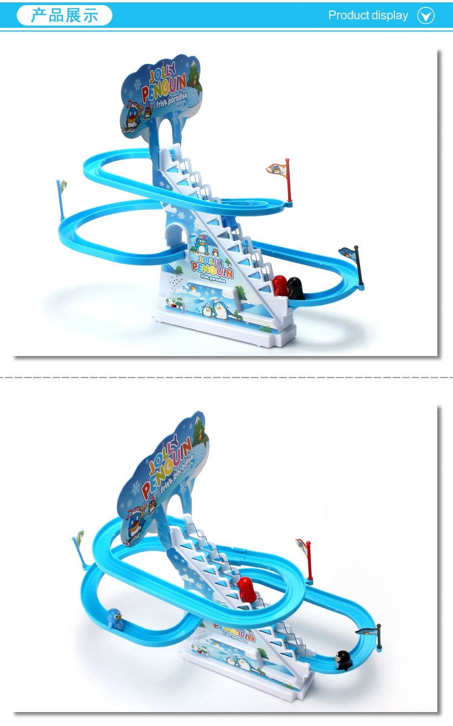 Educational Penguin Music Train Toy Interactive Sliding Puzzle Track for Kids Learning Development