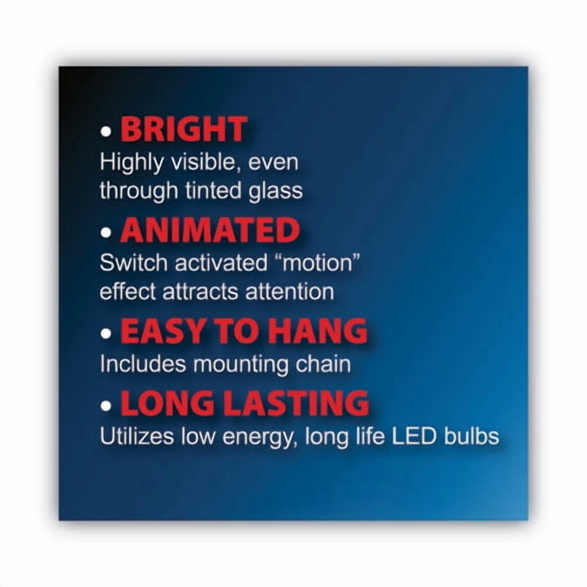 LED OPEN Sign, 10.5 x 20.13, Red and Blue Graphics | Bundle of 2