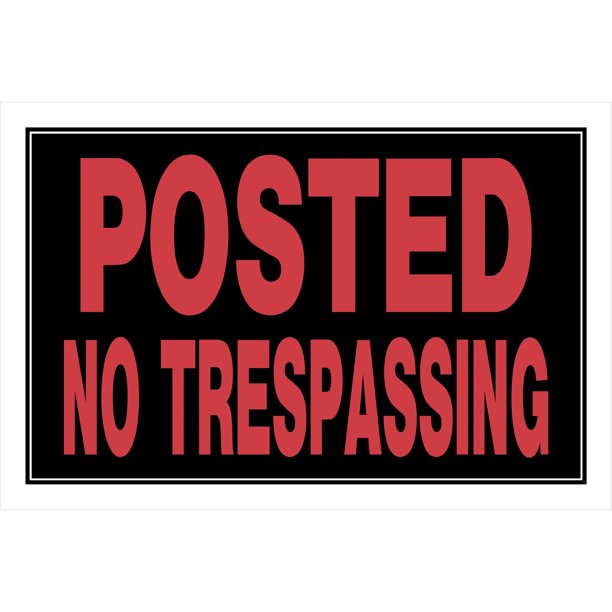 The Hillman Group 8" x 12" Posted No Trespassing Sign