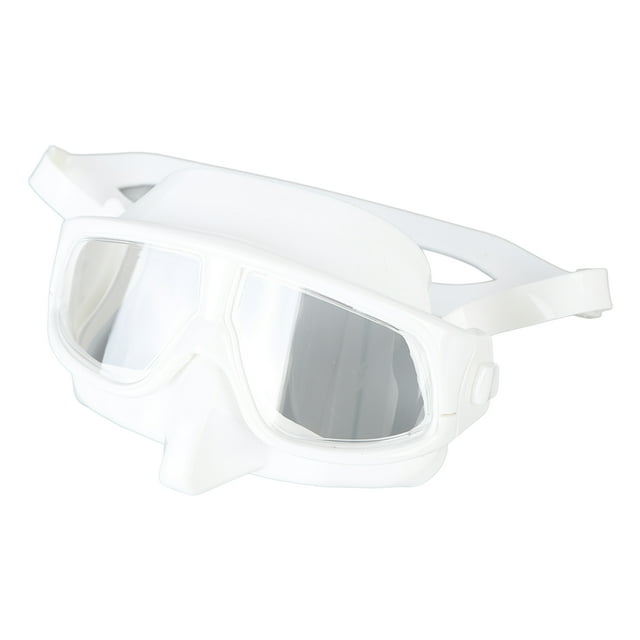 Gafas de natación antivaho Prevención UV Visualización clara Ajuste ajustado Sellado A prueba de fugas de agua Gafas de buceo para esnórquel Blanco