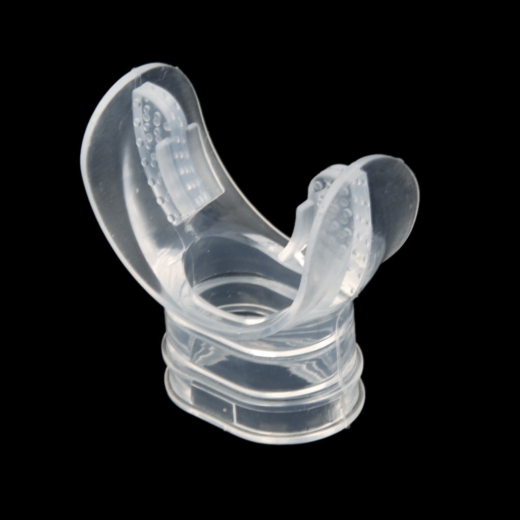 Non-toxic Silicone  Dive Tube Snorkel Bite Mouthpiece.Diving Regulator ^F TDUK 