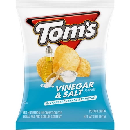 (Price/Case)Toms 790114211 Flat Chips Vinegar Salt 9-5 Ounce