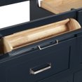 thumbnail image 6 of Ariel Monroe 67 Inch Single Rectangular Sink Bathroom Vanity With Italian Carrara Marble Countertop 1.5 inch Edge In Midnight Blue, 6 of 7