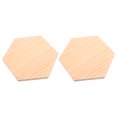 thumbnail image 3 of DECOMELODY Wood Painting Panel Hexagon Christmas 2Set 4.0x3.3x0.2in, 3 of 8