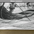 thumbnail image 6 of Ambesonne Sketchy Place Mats Set of 4, Mediterranean Holiday, Standard Size, Black and White, 6 of 6