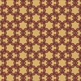 thumbnail image 1 of Ahgly Company Indoor Square Patterned Beer Orange Area Rugs, 5' Square, 1 of 6