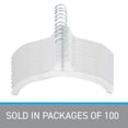 thumbnail image 4 of SSWBasics Foam Hanger Covers - White Foam  Padded  Pack of 100  Covers for Hangers  Hanger Slip Preventer  Hanger Protector  Ideal for thrift stores  Fits Plastic Dress Hangers, 4 of 7