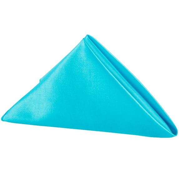 50 Pieces, Taffeta Napkin Approx. 20"x20" square Edge: Overlock serge - Aqua Blue