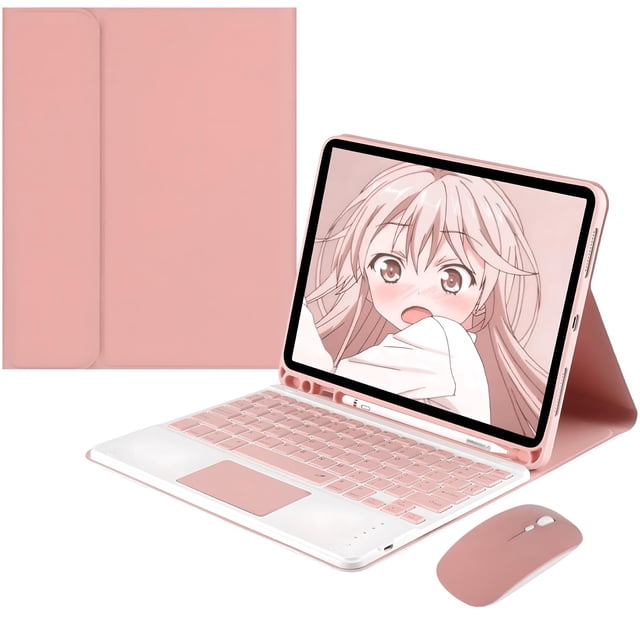Funda Teclado de Español (Incluye Ñ) para iPad (A16) 11ª generación de 11" (2025), iPad 10ª Generación (10,9" 2022,) iPad Keyboa