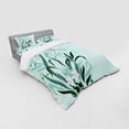 thumbnail image 3 of Ambesonne Floral Bedding Set 3 Pcs, Dragonflies Wild Grass, Twin, Pale Green, 3 of 3