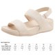 thumbnail image 2 of Sandalias Mujer Punta Abierta Antideslizante Caminar para Viajes Vacaciones (40) Beige, 2 of 9