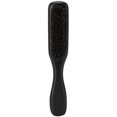 thumbnail image 1 of Brosse à barbe en poils et peignes à cheveux avec manche en bois pour homme, noire, 1 of 4