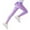 b-4292Purple1786, variant on WEIGFI Child Girls High Waist Yoga Pants With Flounce Hem Daughter Matching Athletic Workout Capris For Fitness Trousers Stylish Solid Color Slacks